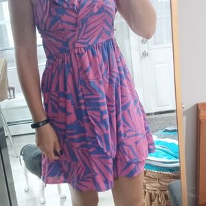 Billabong Pink and Blue Mini Dress